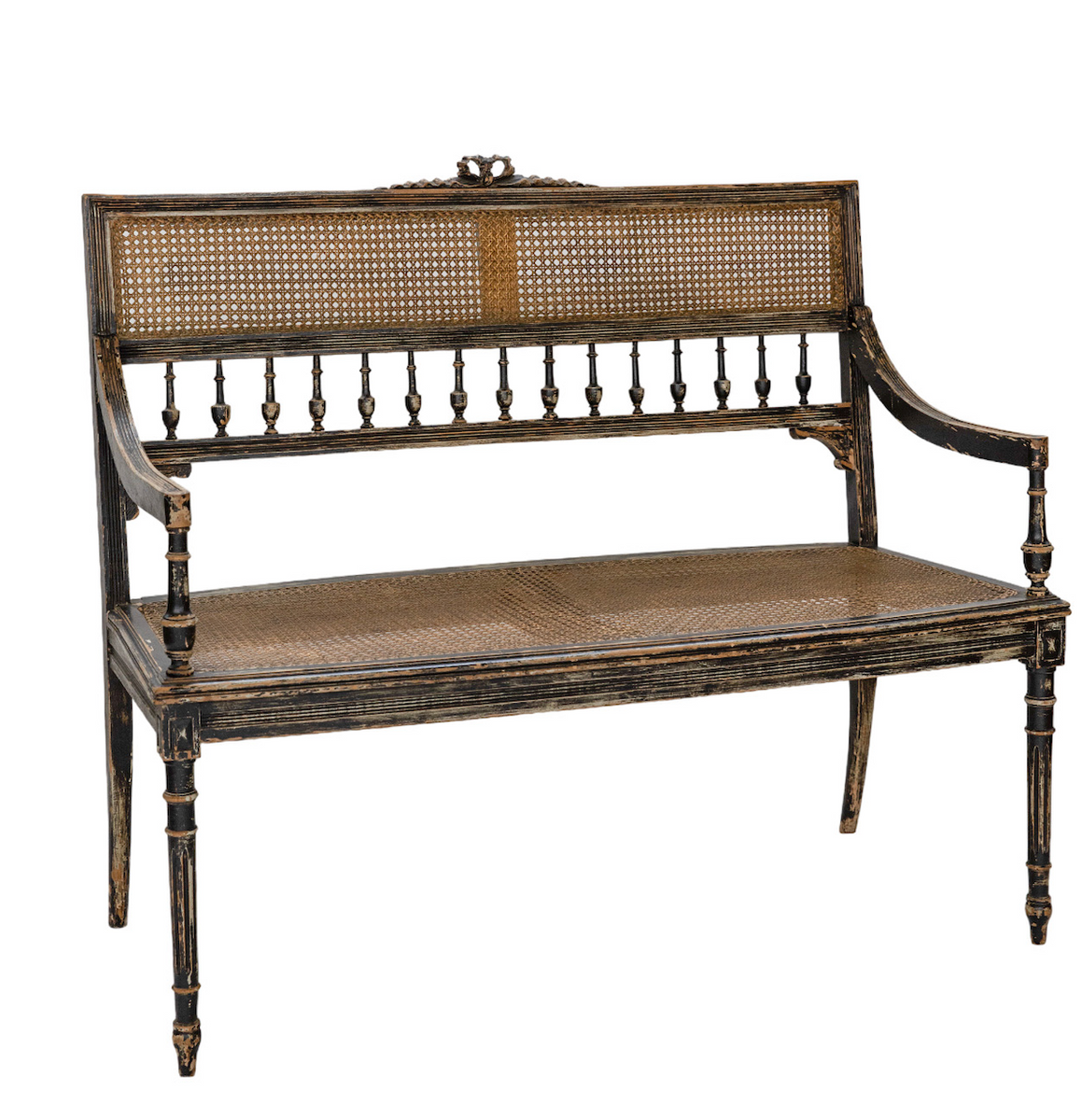French Rattan Bench – Shoppe Ayer
